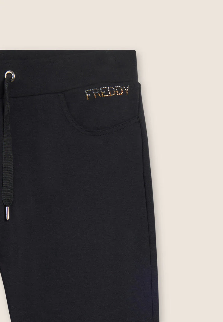 Pantaloni sportivi da donna con tasche interne e strass - immagine 5