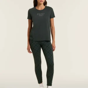 T-shirt raglan con inserto geometrico